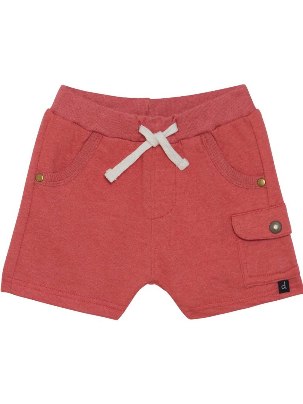 French Terry Short Dusty Red - 8